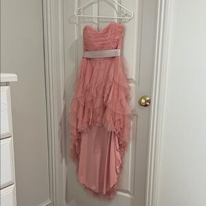 Teeze Me Pink High-Low Ruffle Tulle Dress